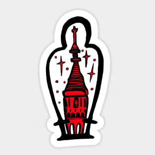 Red house Sticker